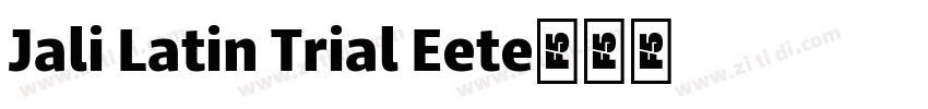 Jali Latin Trial Ext字体转换